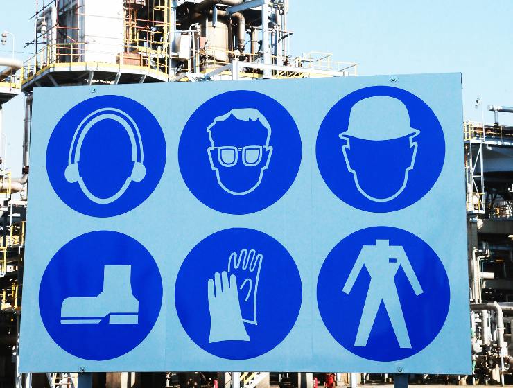 stagiaire en formation EPI s'entrainant avec des extincteurs
